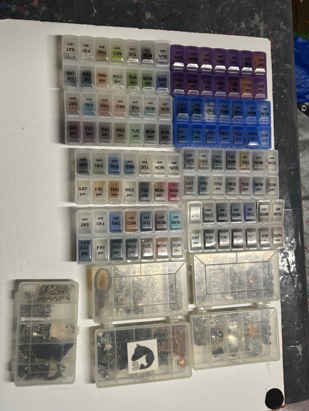 Assorted Jewelry-Making Supplies Kit – Black, Silver, Blue, Gold, Copper - Picture 2 of 13